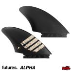フューチャー フィン ツインフィン キール FUTURES. FIN フューチャーフィン ALPHA - K2 ブラック/ベージュ ツインキール アルファ