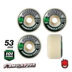 スケートボード ウィール スケボー SPITFIRE スピットファイヤー F4 FORMULA FOUR CONICAL - 101DURO 101A 53mm GREEN フォーミュラフォー