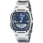 腕時計 カシオ メンズ AW81D-2AV Casio Men's AW81D-2AV Ana-Digi Stainless Steel Watch, Silver/Blue