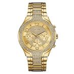 腕時計 ゲス GUESS U0628L2 GUESS Women's Gold-Tone Stainless Steel Crystal Embellished Bracelet Watch with