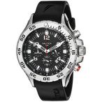 腕時計 ノーティカ メンズ N14536G Nautica Men's N14536 NST Stainless Steel Watch with Black Resin Ba