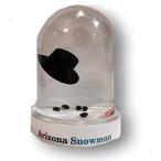 スノーグローブ 雪 置物 SNOW-AR Snowglobe Original Melted Snowman Snow Globe Travel Souvenir Gift (Ar