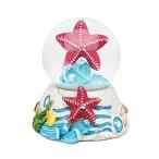 スノーグローブ 雪 置物 9363 COTA Global Starfish Stone Snow Globe - Sparkly Water Globe Figurine wit