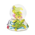 スノーグローブ 雪 置物 9362 COTA Global Sea Turtle Stone Snow Globe - Sparkly Water Globe Figurine w