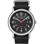 腕時計 タイメックス メンズ T2N647 Timex Unisex T2N647 Weekender 38mm Black Nylon Slip-Thru Strap W