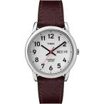 腕時計 タイメックス メンズ T20041 Timex Men's Easy Reader 35mm Day-Date Watch ? Silver-Tone Case