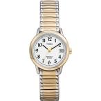 腕時計 タイメックス レディース T2H491 Timex Women's Easy Reader 25mm Watch ? Two-Tone Case Whi