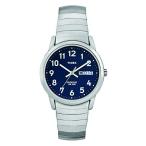 腕時計 タイメックス メンズ T20031 Timex Men's Easy Reader 35mm Day-Date Watch ? Silver-Tone Case