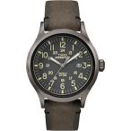 腕時計 タイメックス メンズ TW4B01700 Timex Men's TW4B01700 Expedition Scout 40 Brown/Gray Leather