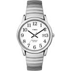 腕時計 タイメックス メンズ T2H451 Timex Men's Easy Reader 35mm Watch ? Silver-Tone Case White Di