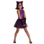 コスプレ衣装 コスチューム その他 886979T DC Super Villain Collection Catwoman Girl's Costume wi