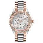 腕時計 ブローバ レディース 98N100 Bulova Women's 98N100 Multi-Function Crystal Bracelet Watch