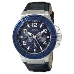 腕時計 ゲス GUESS W0040G7 Guess Men's W0040G7 Stainless Steel Blue Genuine Leather Multi-Function Watch