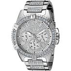 腕時計 ゲス GUESS U0799G1 GUESS Stainless Steel Crystal Embellished Bracelet Watch with Day, Date + 24 Ho