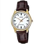 腕時計 カシオ レディース EAW-LTP-V005GL-7AUDF Casio Women's Quartz Movement Watch with Leather Stra