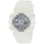 腕時計 カシオ レディース BA-110-7A2DR Casio BA110-7A2 Womens Ana-Digi Silver Dial Transparent Resin