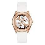 腕時計 ゲス GUESS W0911L5 Guess G Twist White Dial Silicone Strap Ladies Watch W0911L5