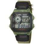 腕時計 カシオ メンズ AE-1200WHB-3BVDF (D101) Casio Classic Green Watch AE1200WHB-3B