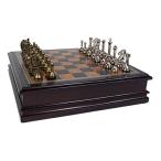 メタルチェスセット Chess クラシックゲームコレクション デラックスウッドボード キングは2.5イ