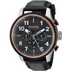 腕時計 ニクソン アメリカ A10822051-00 Nixon Men's A10822051-00 Safari Dual Time Leather Analog Disp