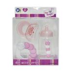 ジェーシートイズ 赤ちゃん おままごと 81061 JC Toys Pink Baby Doll Bottle, Rattle &amp; Pacifier S