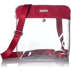 Yahoo! Yahoo!ショッピング(ヤフー ショッピング)バッガリーニ アメリカ 日本未発売 CPO359 Baggallini womens Stadium Clear Pocket Crossbody, red,