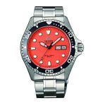 腕時計 オリエント メンズ FAA02006M9 Orient Ray Raven II Automatic Orange Dial Men's Watch FAA02006M