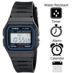 腕時計 カシオ メンズ 411378012814 Casio F91W Digital Sports Watch, Black, 1 Count (Pack of 1), Strap