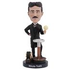 ロイヤルボブルズ Royal Bobbles ニコラ・テスラ Nikola Tesla ボブルヘッド 人形と暗闇で光る電球 発明