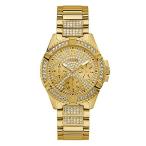 腕時計 ゲス GUESS U1156L2 GUESS Gold-Tone Stainless Steel Crystal Watch with Day, Date + 24 Hour Military