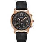 腕時計 ゲス GUESS W1000G4 Guess Black Leather Watch-W1000G4