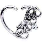 ボディキャンディー ボディピアス アメリカ 65815 Body Candy 3/8" Womens 16G Steel Clear Accen