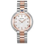 腕時計 ブローバ レディース 98R247 Bulova Rubaiyat Quartz Ladies Watch, Stainless Steel Diamond , T