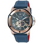 腕時計 ブローバ メンズ 98A227 Bulova Men's Marine Star Automatic Blue Dial Watch 98A227