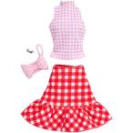 バービー バービー人形 着せ替え FKR99 Barbie Complete Looks Gingham Skirt/Top, Pink