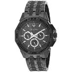 腕時計 ブローバ メンズ 98C134 Bulova Men's Crystals Octava Black Ion Plated Stainless Steel 6-Hand M