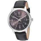 腕時計 タイメックス メンズ TW2R855009J Timex Men's TW2R85500 Classic 43mm Black/Silver-Tone Leathe