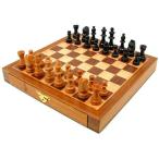 ボードゲーム 英語 アメリカ 12-21121 Hey! Play! Trademark Games Elegant Inlaid Wood Chess Cabinet w