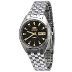 腕時計 オリエント メンズ FAB00009B Orient FAB00009B Men's 3 Star Stainless Steel Black Dial Self Wi