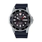 腕時計 カシオ メンズ MTP-S110-1AVCF Casio Men's Stainless Steel Quartz Resin Strap, Black, 22 Casual