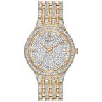 腕時計 ブローバ メンズ 98A229 Bulova Men's Crystal Phantom Gold Tone 3-Hand Quartz Stainless Steel S
