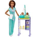 バービー バービー人形 バービーキャリア GKH24 Barbie Careers Doll &amp; Playset, Baby Doctor Them