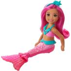バービー バービー人形 GJJ86 Barbie Dreamtopia Chelsea Mermaid Doll with Pink Hair &amp; Tail, Tiara Acce