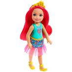 バービー バービー人形 GJJ97 Barbie Dreamtopia Chelsea Sprite Doll, 7-inch, with Pink Hair Wearing Fa