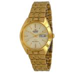 ӻ ꥨ  RA-AB0E12R Orient RA-AB0E04G Men's 3 Star Gold Tone Stainless Steel Gold D