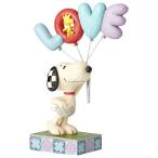 エネスコ Enesco ピーナッツ スヌーピーと「LOVE」バルーン フィギュア インテリア ジム・ショア