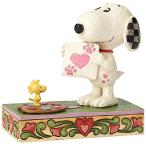 エネスコ Enesco 置物 インテリア 4059431 Enesco Peanuts by Jim Shore Snoopy with Woodstock