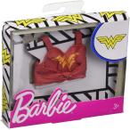 バービー バービー人形 着せ替え FXJ93 Barbie Clothes: Wonder Woman Character Top Dolls, Red &amp; Gol