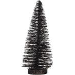 デパートメント56 Department 56 置物 6002691 Department 56 Christmas Basics Glitter Tree, 9.8", Black