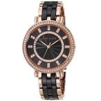 腕時計 アンクライン レディース AK/3810BKRG Anne Klein Women's Premium Crystal Accented Ceramic B